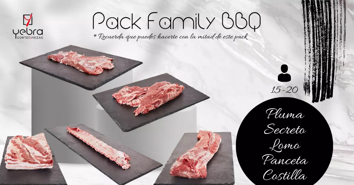 Pack de Carne para Barbacoa Family BBQ